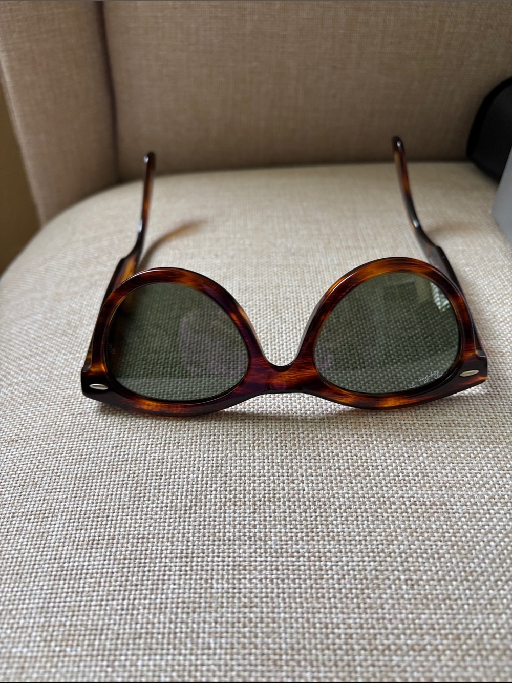 Ray-Ban Tortoiseshell Frame with Green Lenses (Wayfarer Way) - Picture 5 of 6